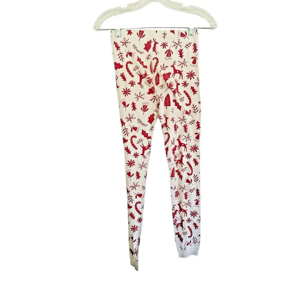 Hanna Andersson unisex Christmas Pajama set Long Sleeve Candy Cane Size 12